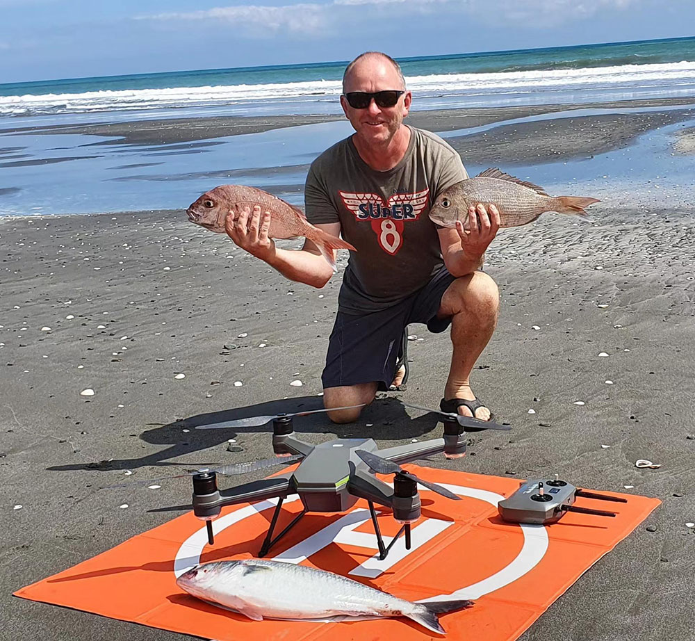 Fishing with a drone