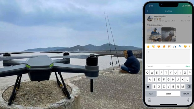 Image indicating features of Rippton Fishing Drone